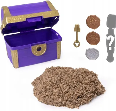 Immagine prodotto di Kinetic Sand 6054831 - Gioco del tesoro sepolto con 170 g di sabbia cinetica e attrezzo a sorpresa nascosto (lo stile può variare)