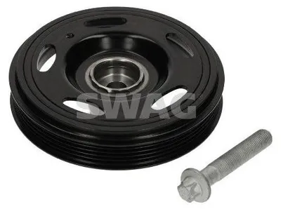 Produktbild von SWAG 33 11 1579 Riemenscheibe Kurbelwelle für OPEL Corsa D Schrägheck (S07) 153mm 5-Rippen