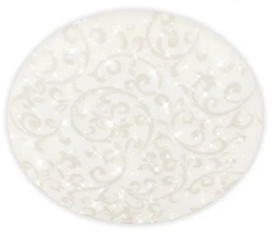 Image de BRILONER - Plafonnier LED avec ciel étoilé, lumière blanche neutre, motif floral, lustre chambre, luminaire plafonnier, lustre cuisine, plafonnier salon, 38x7 cm, blanc