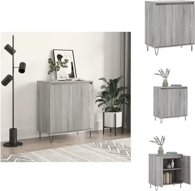 Obrázok produktu pre vidaXL Príborník Grey Sonoma 60x35x70 cm Materiál na báze dreva - Príborníky