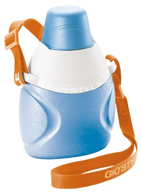 Immagine prodotto di Borraccia portatile con tracolla e tappo a bicchiere GIOSTYLE - 0.6 Lt