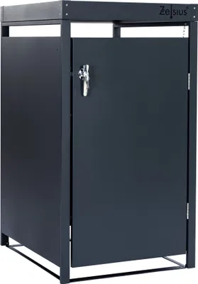 Produktbild von Zelsius Mülltonnenbox mit Pflanzdach für 120 - 240 Liter Mülltonnen, Anthrazit RAL 7016