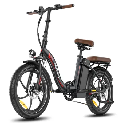 Produktbild von E-Bike Klappräder 36 V 25 Ah 900 Wh Rostfreie Aluminiumlegierung 20 Zoll bis zu 130 - 180 km Wasserdicht IP54 mit 7 Gang, Schwarz
