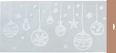 Produktbild von Fensteraufkleber Ornamente 49 cm