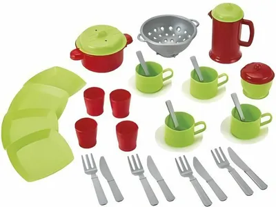 Produktbild von Ecoiffier Geschirr-Set inklusive Klarsichttasche