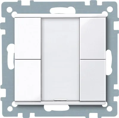 Produktbild von MERTEN GMBH Merten Taster 2fach plus 617225 aktivweiß glänzend System M