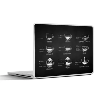 Produktbild von MuchoWow® Laptop Aufkleber Sticker Cover Küche - Kaffee - Trinken 31x22.5 cm - Laptop-Deko