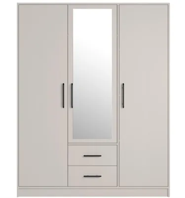 Produktbild von Marmex Garderobenschrank für den Flur  SMART 2L Cashmere +Spiegel  150x190x56 cm
