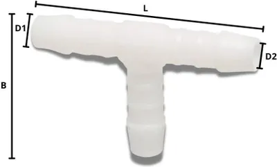 Produktbild von Schlauchverbinder Kunststoff T-Stück 12 mm