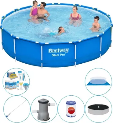 Obrázek produktu pro Bazénová souprava Super Set - Bestway Steel Pro 396x84 cm Round
