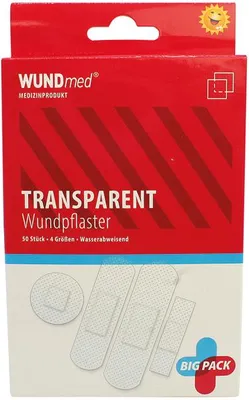 Produktbild von WUNDMED Wundverband Pflaster Transparent wasserfest 50er