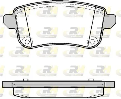 Produktbild von ROADHOUSE Bremsbeläge Satz Hinten Bremsklötze für RENAULT MEGANE III Grandtour (KZ0/1) 21387.10