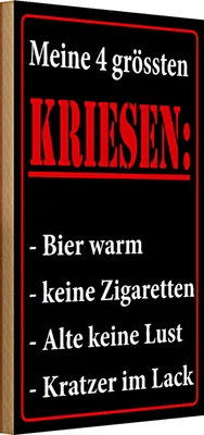 Produktbild von Holzschild Spruch 20x30cm Meine 4 grössten Kriesen