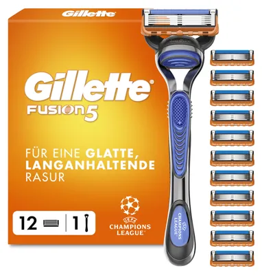 Obrázek produktu pro Holící strojek Gillette Fusion5 pro muže, kovový, modrá/šedá barva