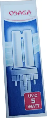 Produktbild von Osaga UVC Ersatzleuchtmittel Ersatzlampe 5 Watt für Teichklärgeräte mit G23 Sockel