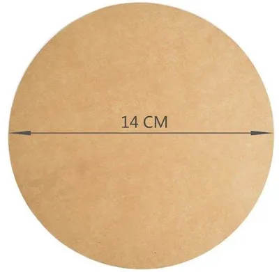 Immagine prodotto di Carta da forno resistente al calore per pizza, forno, friggitrice ad aria, padelle, grill, Ø 14 cm, 200 fogli