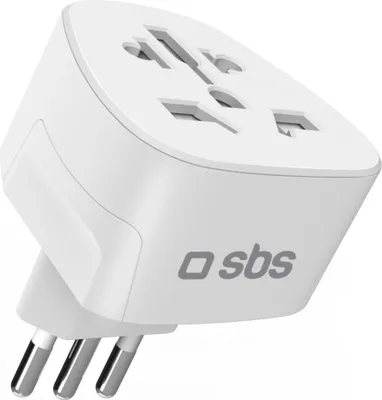 Zdjęcie produktu dla SBS TEADAPTITWORLD, Typ L (IT), Uniwersalne, Prosty, Prosty, Typ A, Typu B, Typu C, Typ E (FR), Typu F, Typ G (UK), Typ I (AU), Typ L (IT), 100 - 250 V