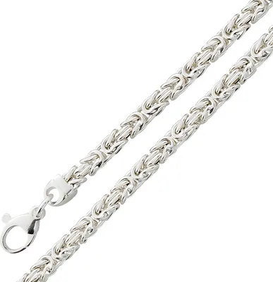 Produktbild von Königskette 3,7mm Sterling Silber 925 halbmassiv 50