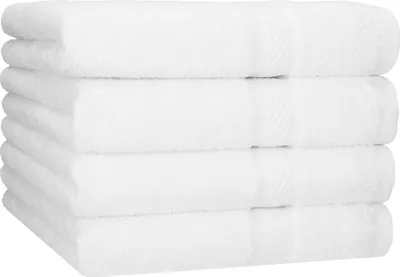 Produktbild von Betz 4 Stück Duschtücher 70x140 cm PALERMO 100% Baumwolle  Farbe: weiß