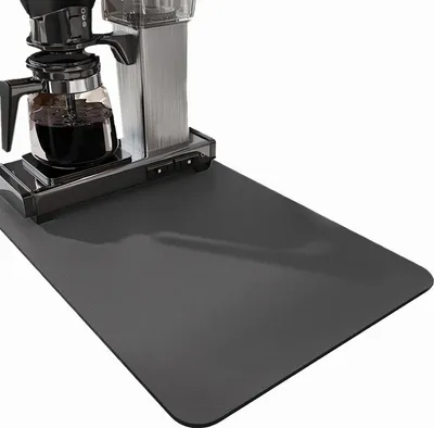 Produktbild von Große Abtropfmatte für Geschirr (40 x 60 cm), super saugfähig, faltbar, schnelltrocknend, für Küchenarbeitsplatte, Bar, Kaffeemaschine