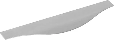 Produktbild von Furnipart Griffleiste Malibu-Curve Breite 395mm - geschwungene Griffleiste - Griff Profilleiste zum Einnuten, Aluminium Edelstahl-Effekt