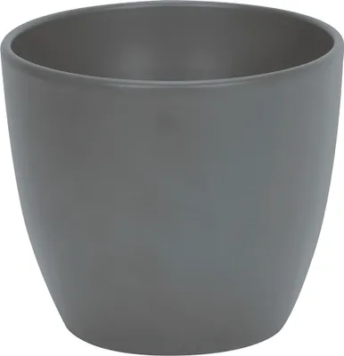 Produktbild von Blumenübertopf aus Keramik Blumentopf Übertopf Pflanztopf Ø 25 cm / H 24,5 cm Basalt/Matt