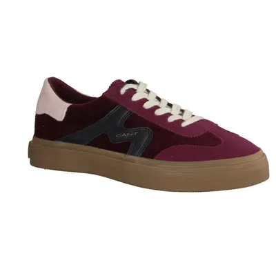 Produktbild von Gant Carroly Damenschuhe, Sneaker, Weinrot/Schwarz, Leder/Textil, Wechselfußbett - Damenschuhe Sneaker, Rot, leder/textil&nbsp
