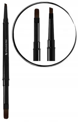 Produktbild von Staleks Expert Doppelpinsel für Gel, 11mm/7mm NBE-06/10