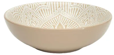 Keramik-Suppenteller beige 18,5 cm für Suppe & Pasta
