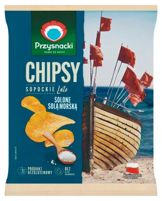 Obrázok produktu pre Przysnacki chipsy s morskou soľou, solené, 30 g