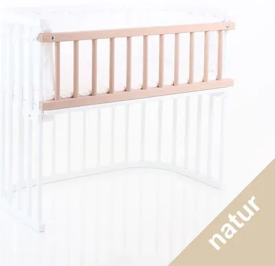 Zdjęcie produktu dla Barierka ochronna Babybay Maxi, drewno bukowe, naturalne, nieimpregnowane