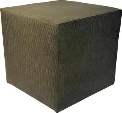 Zdjęcie produktu dla Pufa MAKALU 40x40 cm kwadratowa pluszowy welur do sypialni salonu miękka