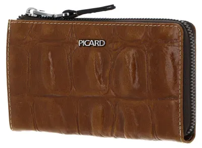 Produktbild von PICARD Leder Geldbörse Key Largo 1 Zip Wallet Cognac hellbraun