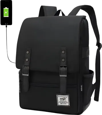 Produktbild von CarryQuest® - Laptoprucksack Canvas 16 Zoll 35 Liter Schwarz