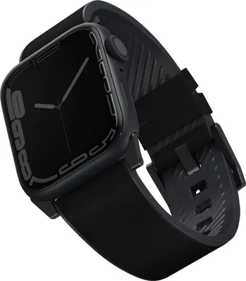 Image de Uniq Pasek Straden Apple Watch Series 1/2/3/4/5/6/7/8/9/10/Se/Se2/Ultra/Ultra 2 42/44/45/49Mm. Leather Hybrid Strap Czarny/Black