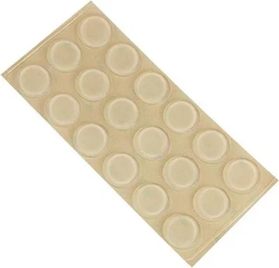 Obrázek produktu pro Samolepicí protiskluzové podložky, průměr 20 mm, tloušťka 3 mm, průhledné