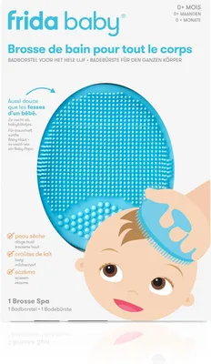 Produktbild von Baby Badbürste, 100% Silikon, für trockene Haut und Ekzeme, mit Massagefunktion