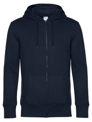 Produktbild von B&C - "King" Hoodie mit durchgehendem Reißverschluss für Herren FK148 (L) (Marineblau)