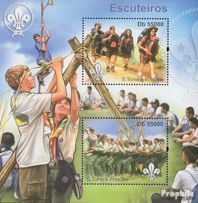 Produktbild von Briefmarken Sao Tome e Principe 2011 Mi Block 843 (kompl. Ausgabe) postfrisch Pfadfinder