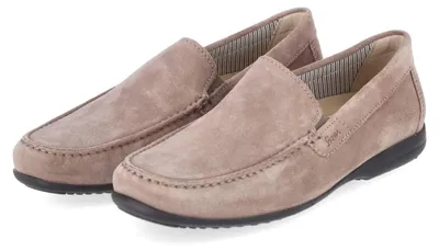 Immagine prodotto di Ciabatte da uomo Sioux modello GIUMELO, colore taupe, in pelle scamosciata, taglia 45