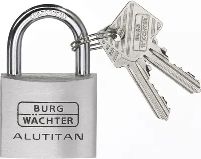 Produktbild von BURG-WÄCHTER Vorhängeschloss-Set Alutitan TRIO 770 40 3 Schlösser
