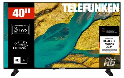 Produktbild von Telefunken XF40TP900S Fernseher 40 Zoll Smart TV powered by TiVo Full HD HDR TV HD+ 6 Monate (2026)