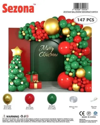 Image de Ballons de Noël, 147 pièces - Sezona