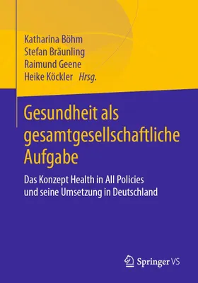 Produktbild von Gesundheit als gesamtgesellschaftliche Aufgabe