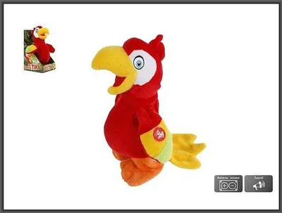 Produktbild von Interaktiver sprechender Papagei, Pluszak, 20 cm, Modell 660218