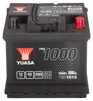Image de YUASA YBX1000 batterie de démarrage 12V 45Ah 380A/EN batterie L1