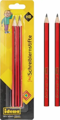 Produktbild von Idena 510095 - Jumbo Bleistifte, 2er Pack, Stärke: HB
