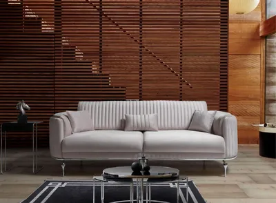Produktbild von Wohnzimmer Textil Sofa 3 Sitzer Luxus Möbel Sitz Design Couch Lounge