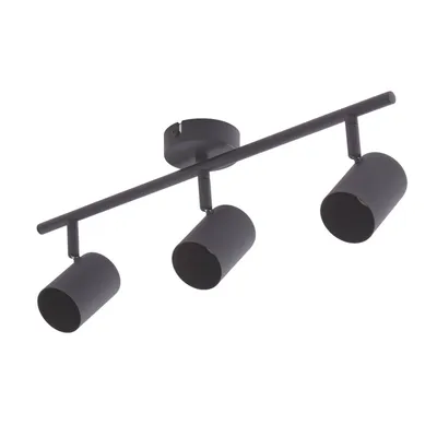 Produktbild von Lindby Deckenspot Jorell, schwarz, 51 cm, 3-flg., GU10