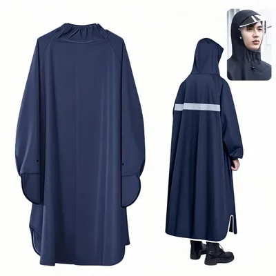 Immagine prodotto di Solidchoice - Poncho impermeabile con cappuccio, per uomo e donna